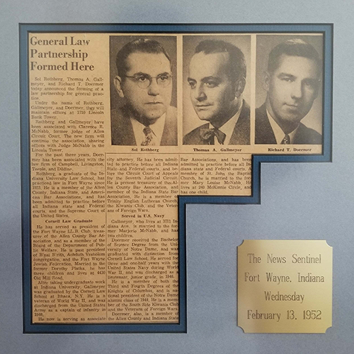 1952 Article Rothberg Gallmeyer Doermer